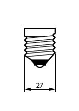 LED classic 50W A60 E27 WW CL