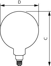 LED classic-giant GOLD