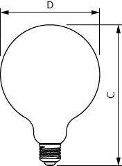 LED classic 50W E27 WW CM
