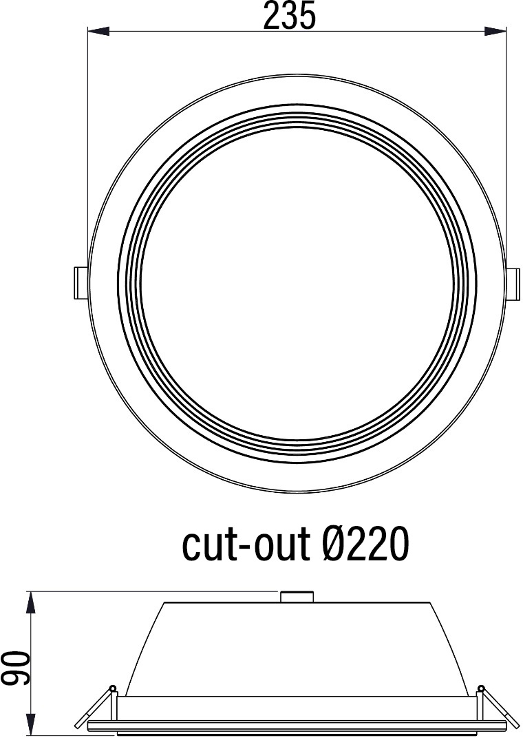 Lixero DC-L Downlight DIP Switch