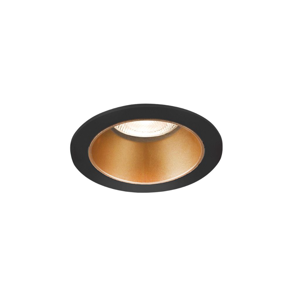 Ronde Inbouwspot IP20 Zwart-Goud