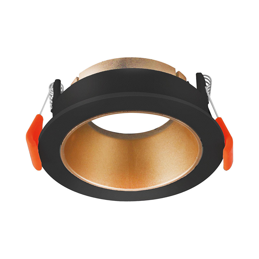 Ronde Inbouwspot IP20 Zwart-Goud