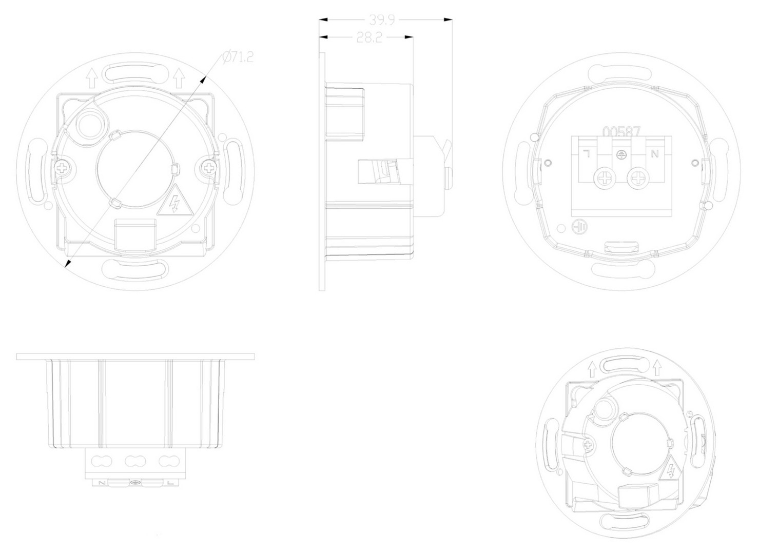 LED Inbouw Wandlamp Alwaid