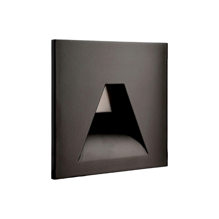 Inbouw Wandlamp Alwaid Vierkant Zwart